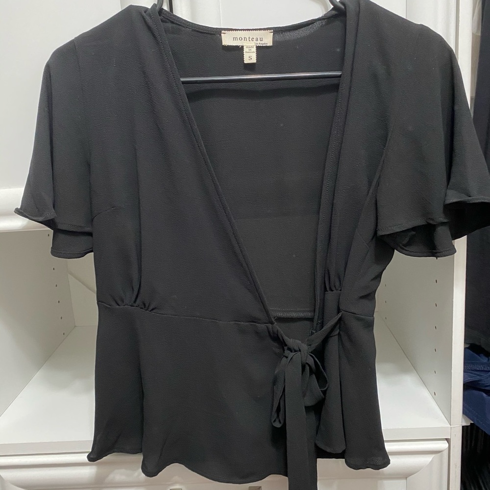 Black tie front top